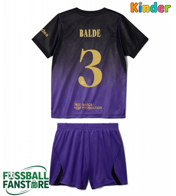 Barcelona Alejandro Balde #3 Replik Auswärtstrikot Kinder 2026-27 Kurzarm (+ Kurze Hosen)